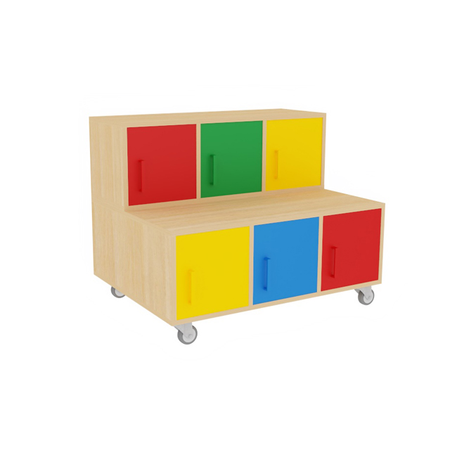 Grada móvil con puertas